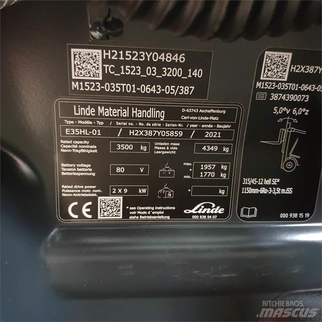 Linde E35HL Elektrostapler