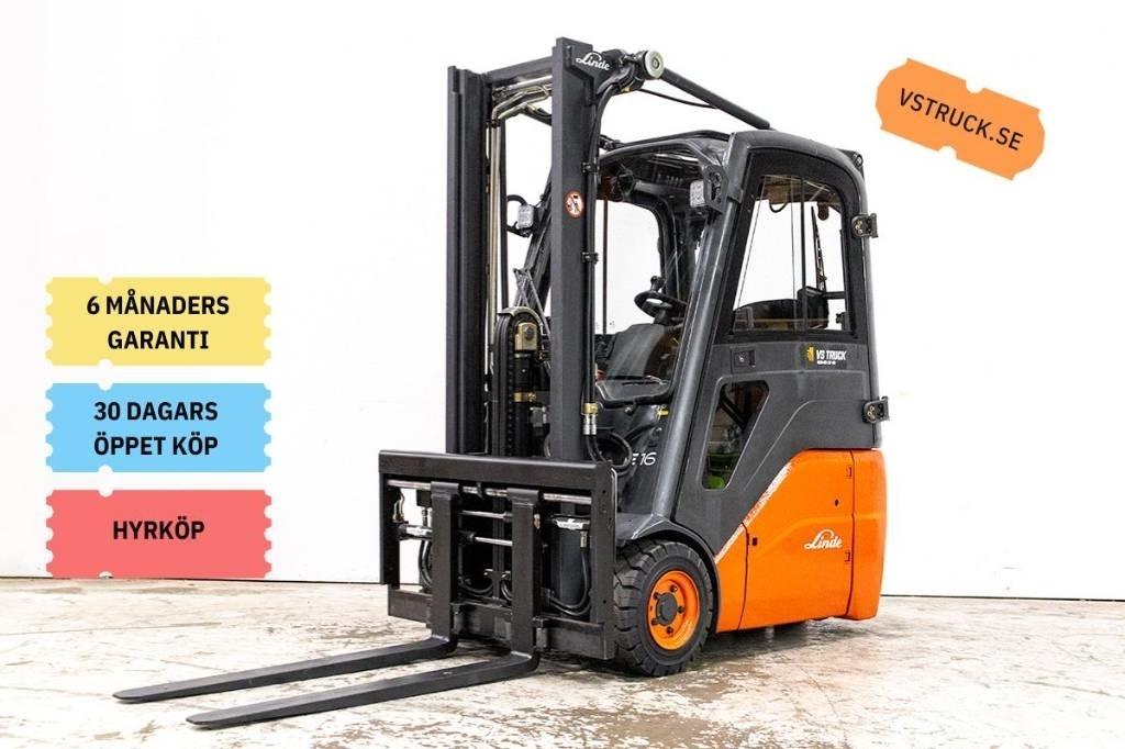 Linde E 16 Elektrostapler