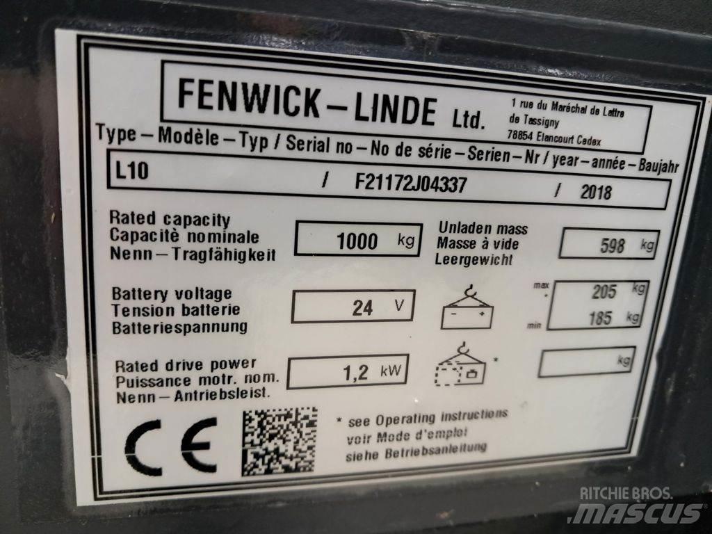 Linde L10 Deichselstapler