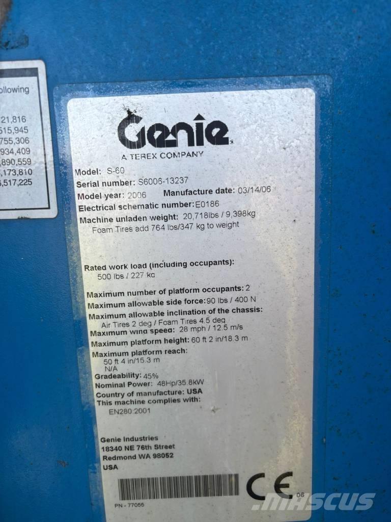 Genie S 60 Teleskopbühnen