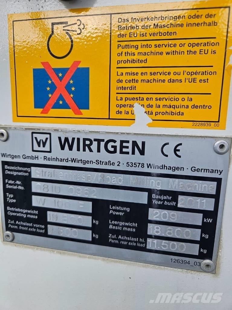 Wirtgen W 100 F Asphaltfräsen