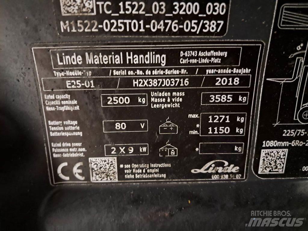 Linde E25-01 Elektrostapler