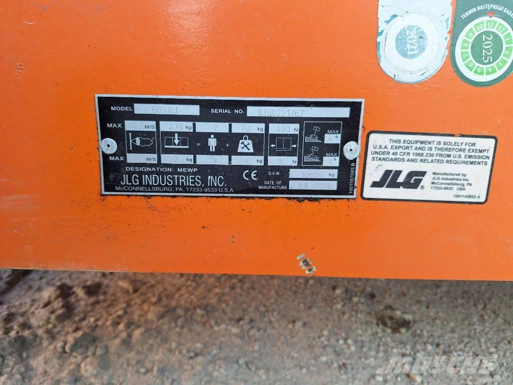 JLG 600AJ Gelenkteleskoparbeitsbühnen