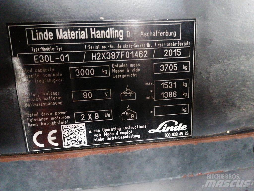 Linde E30L-01 Elektrostapler