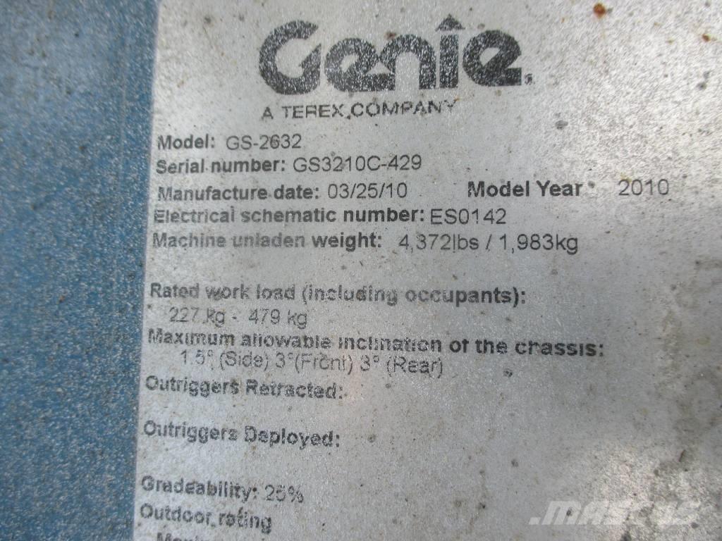 Genie GS 2632 Scheren-Arbeitsbühnen
