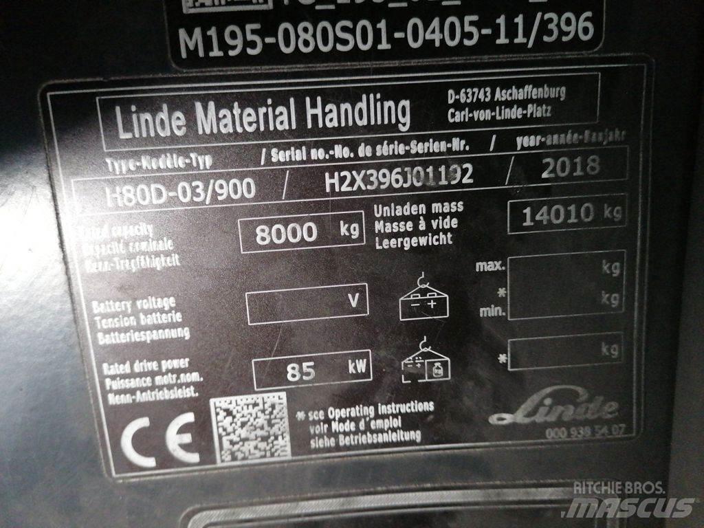 Linde H80D-03/900 Dieselstapler