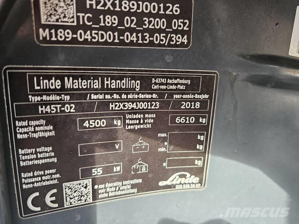 Linde H45T-02 Gasstapler