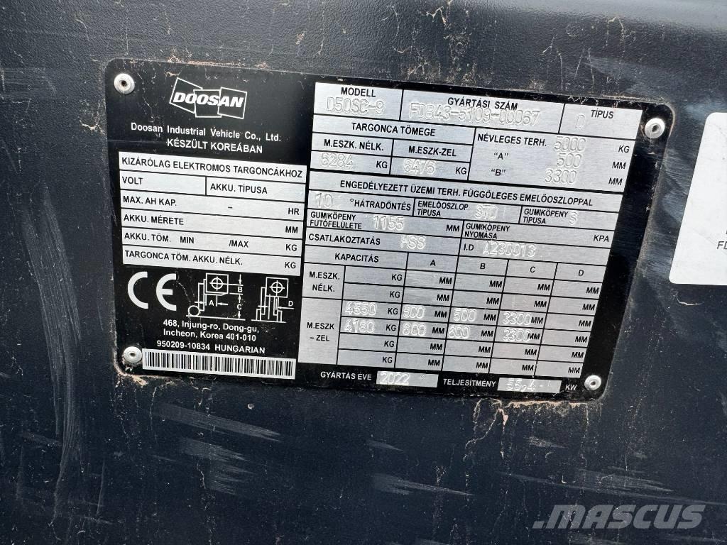 Doosan D 50,  130üó!!! 5t Dieselstapler