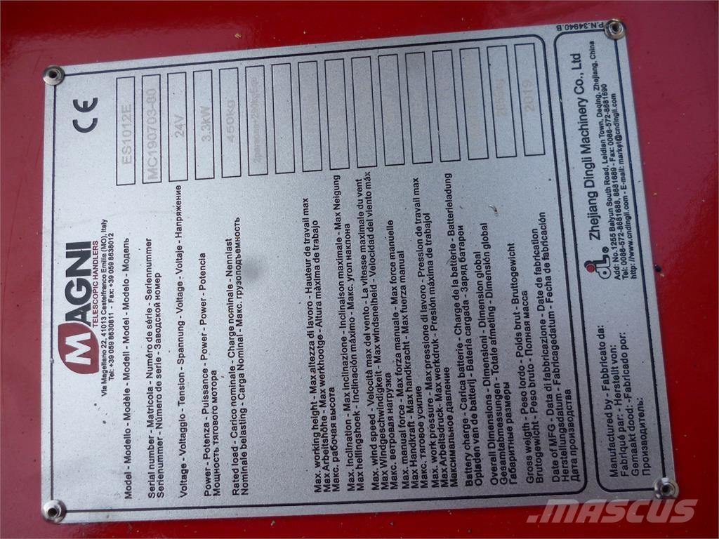 Magni ES1012E Scheren-Arbeitsbühnen