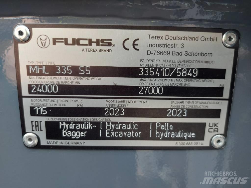 Fuchs MHL335F Materialumschlag