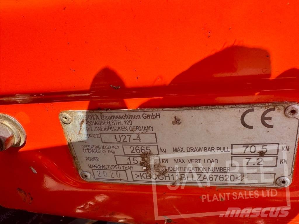 Kubota U 27-4 Minibagger < 7t