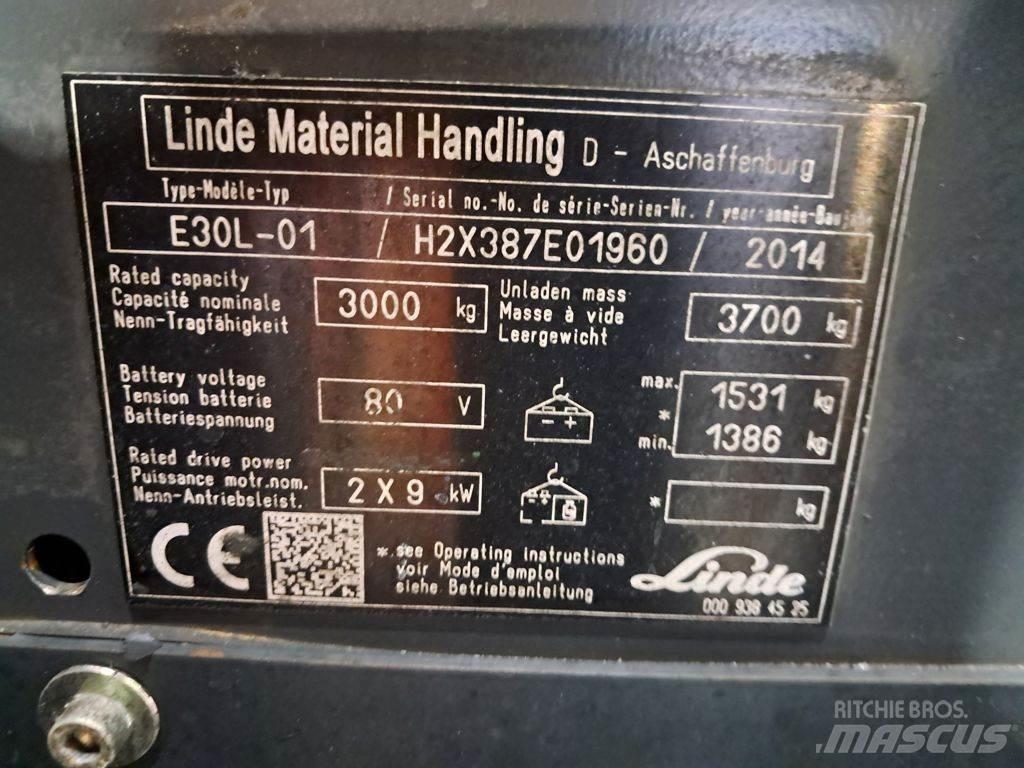 Linde E30L-01 Elektrostapler