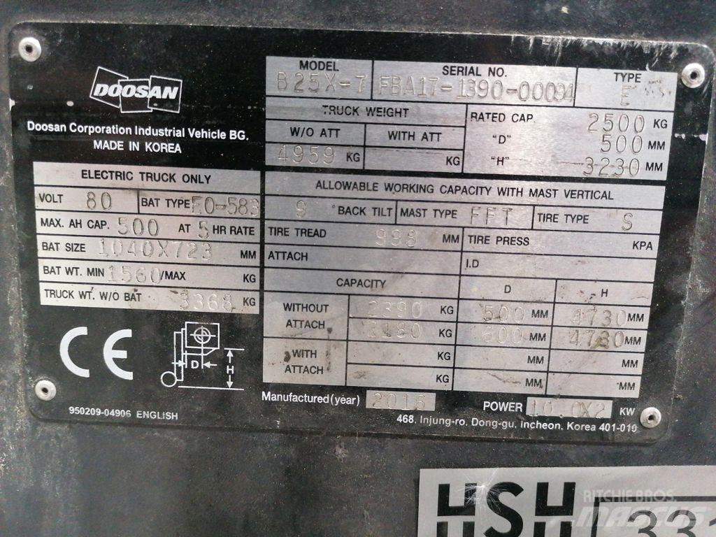 Doosan B25X-7 Elektrostapler