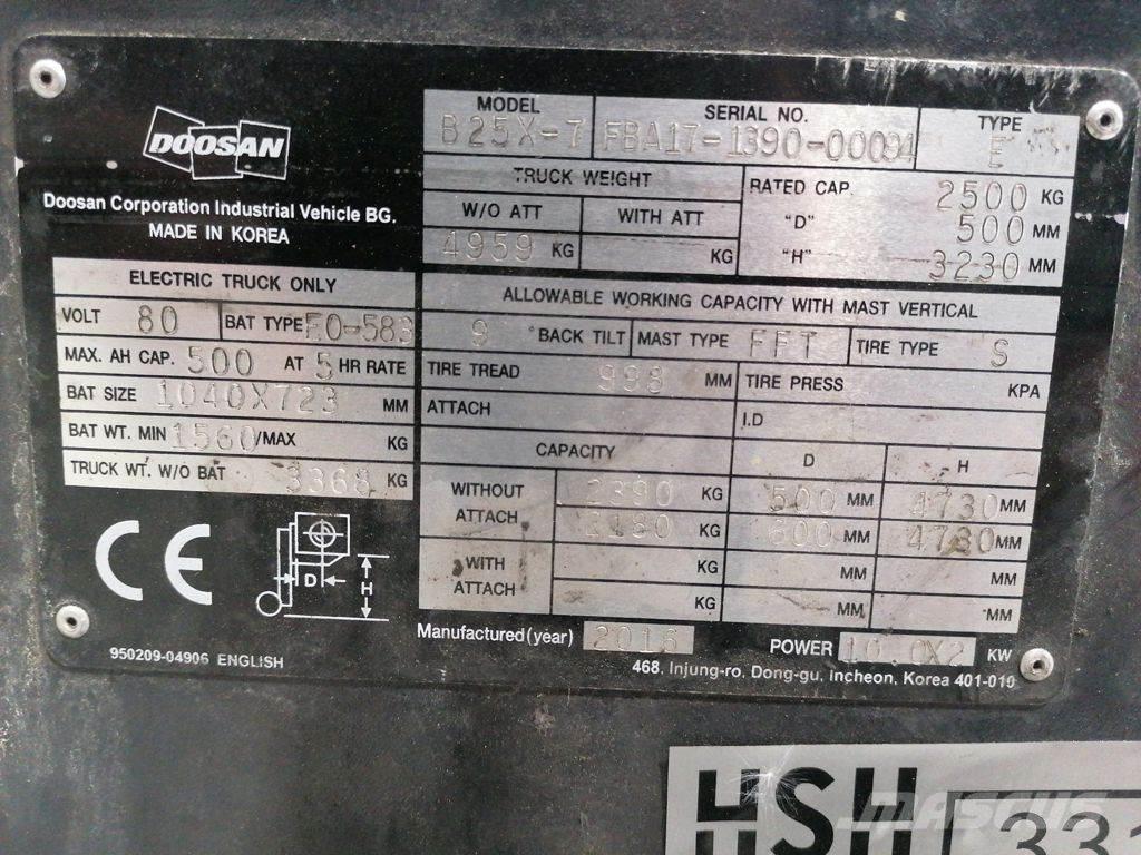 Doosan B25X-7 Elektrostapler