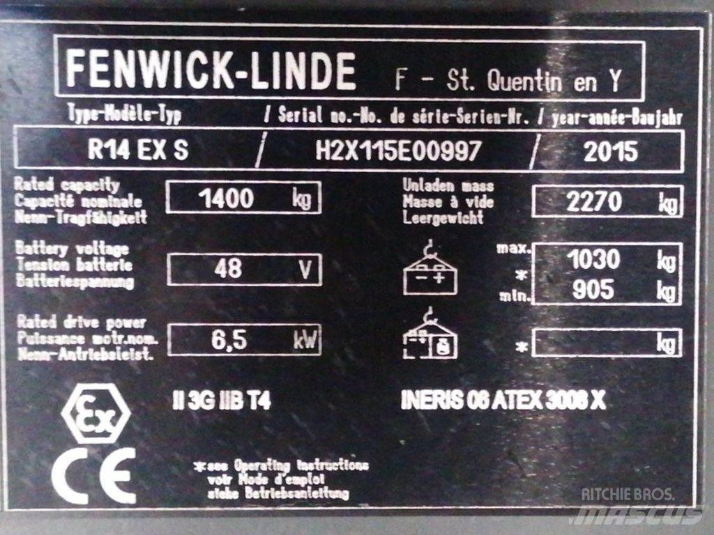Linde R14 EX S Schubmaststapler