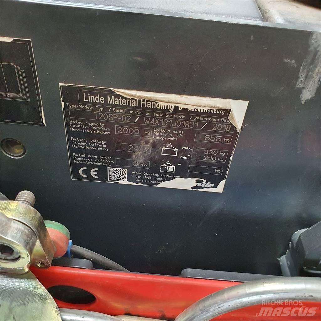 Linde T20SP-lang Niedergabelstapler