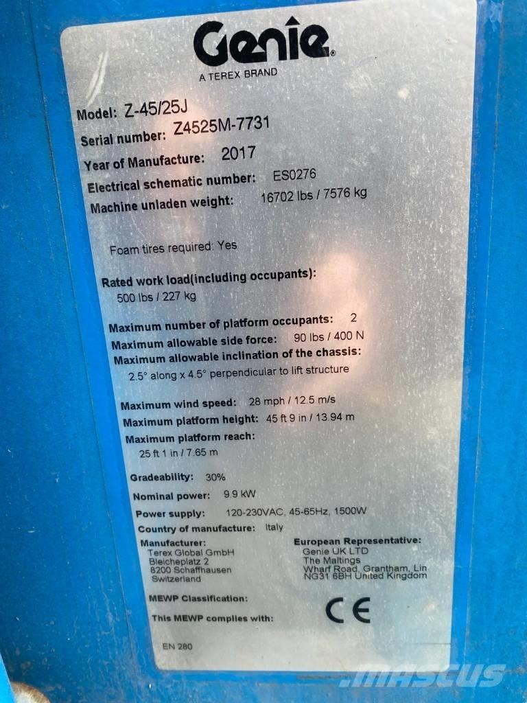 Genie Z 45/25 J BI Gelenkteleskoparbeitsbühnen
