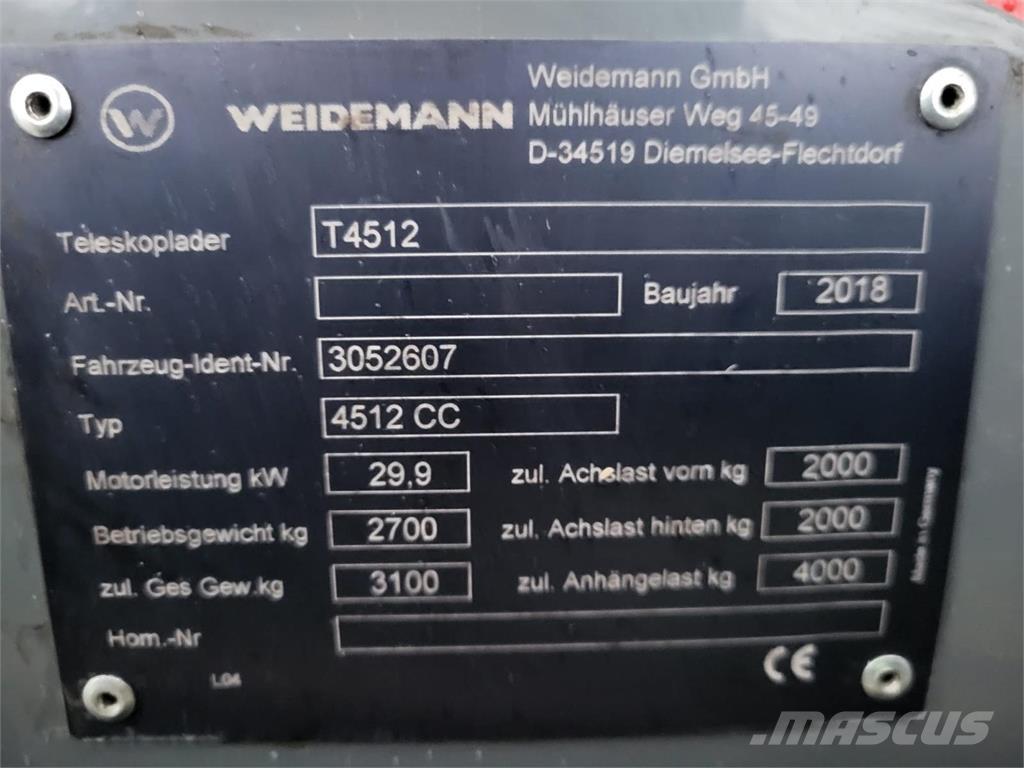 Weidemann T4512 Teleskoplader für Landwirtschaft