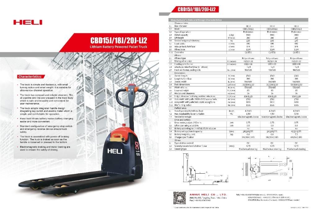 Heli CBD20 Niedergabelstapler