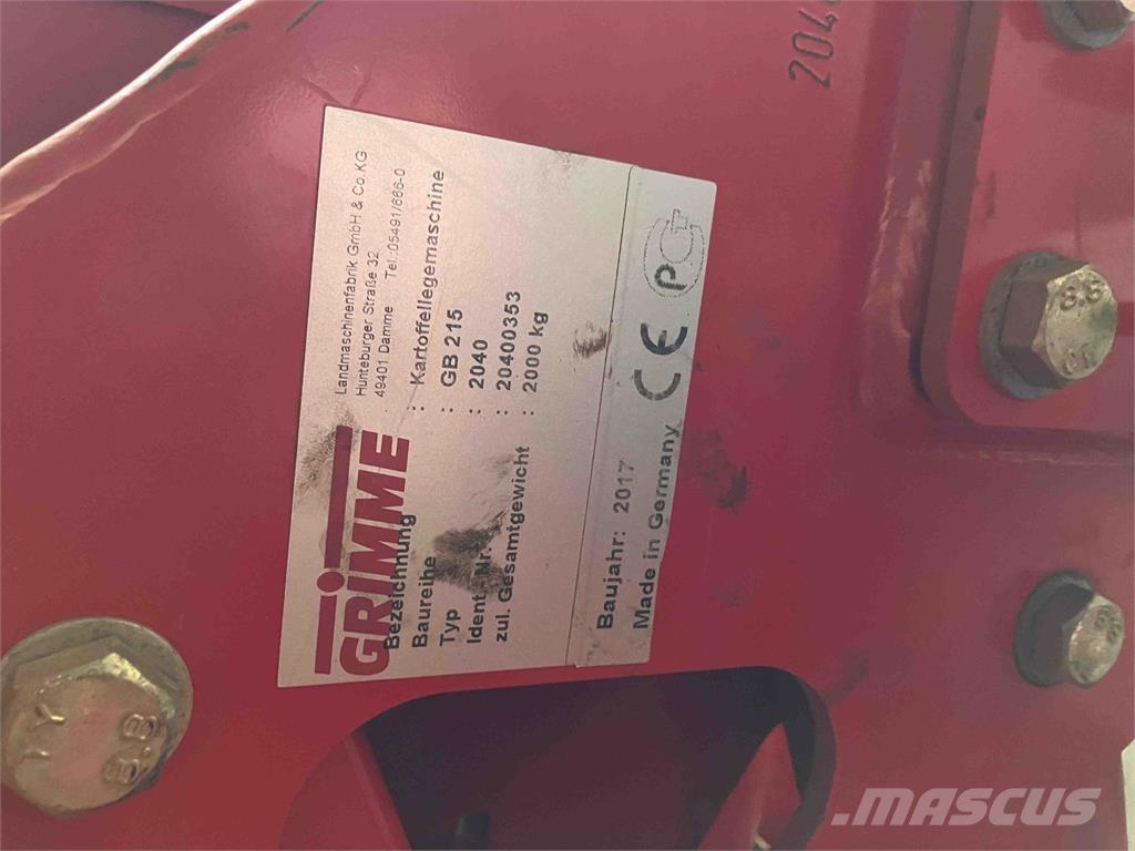 Grimme GB 215 Kartoffellegemaschinen