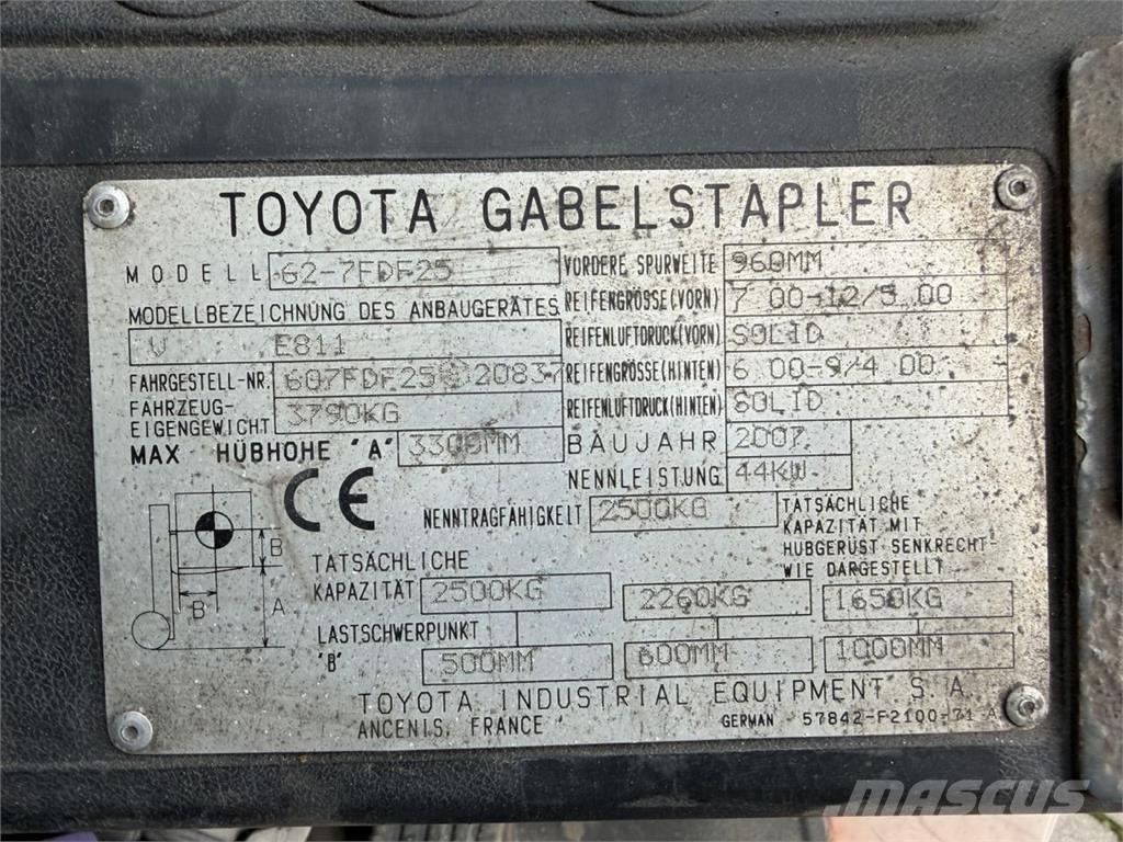 Toyota 62-7FDF25 Dieselstapler