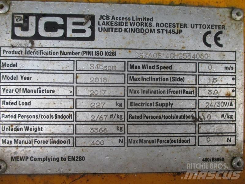 JCB S4550E Scheren-Arbeitsbühnen
