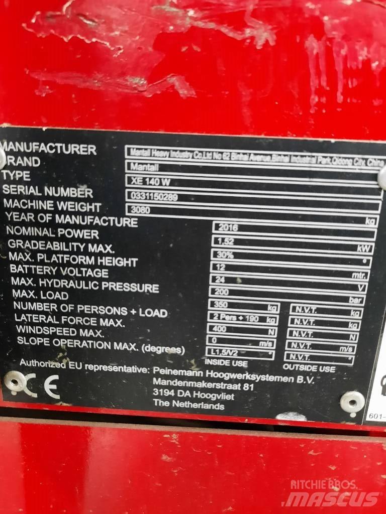 Mantall XE 140 W Scheren-Arbeitsbühnen