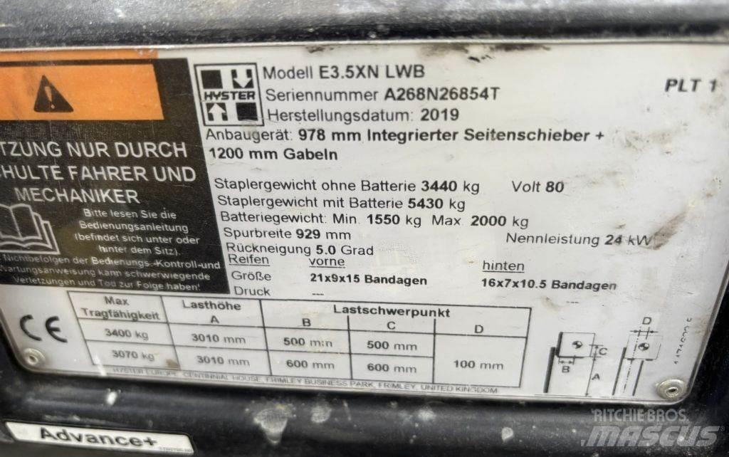 Hyster E 3.5 XN LWB Elektrostapler