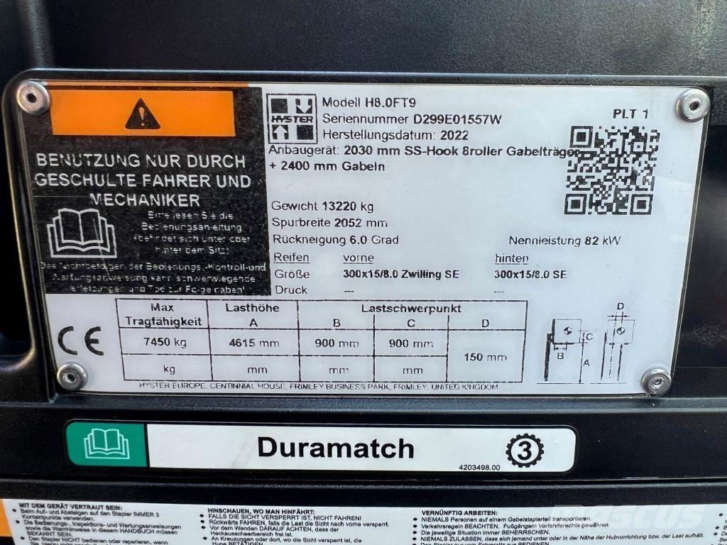 Hyster H 8.0 FT9 Dieselstapler