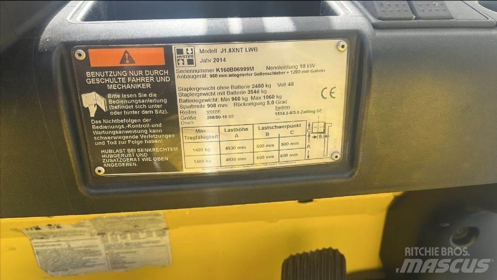 Hyster J 1.8 XNT Elektrostapler