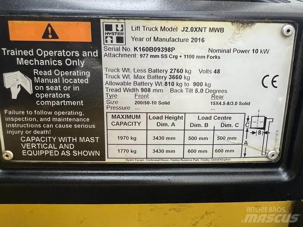 Hyster J 2.0 XNT Elektrostapler