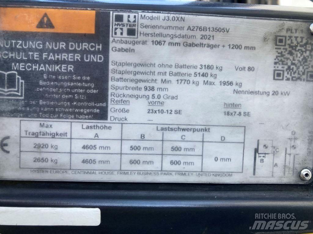 Hyster J 3.0 XN Elektrostapler