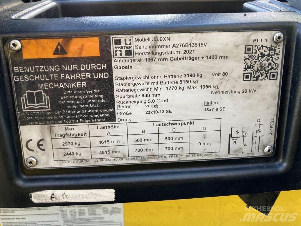 Hyster J 3.0 XN Elektrostapler