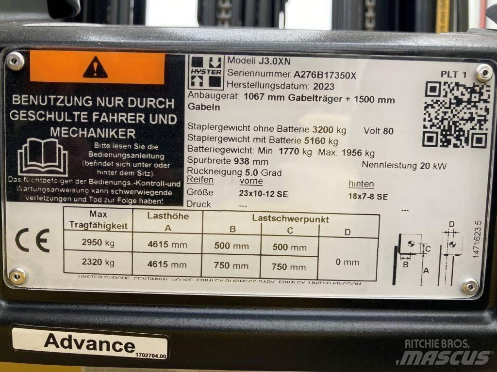 Hyster J 3.0 XN Elektrostapler