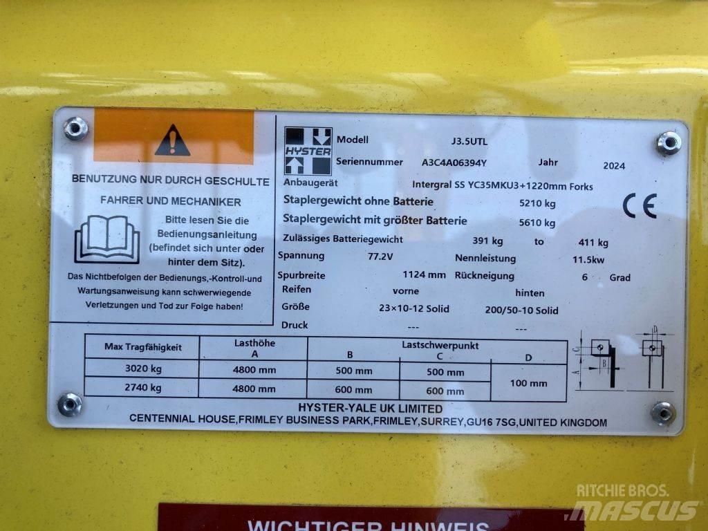 Hyster J 3.5 UTL Elektrostapler