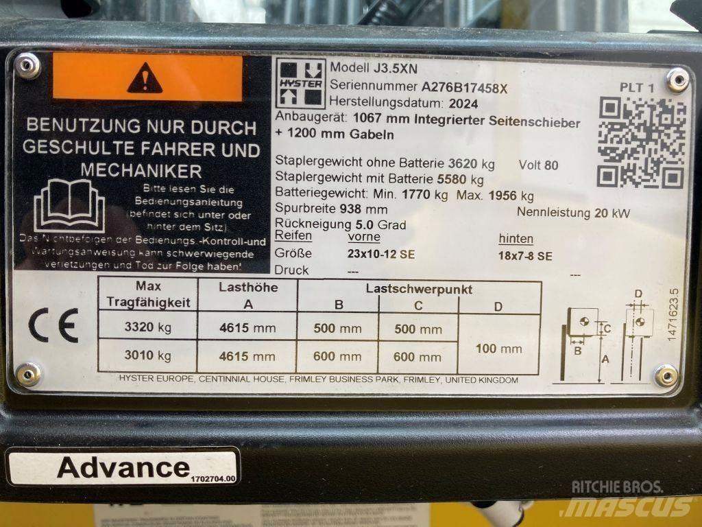 Hyster J 3.5 XN Elektrostapler