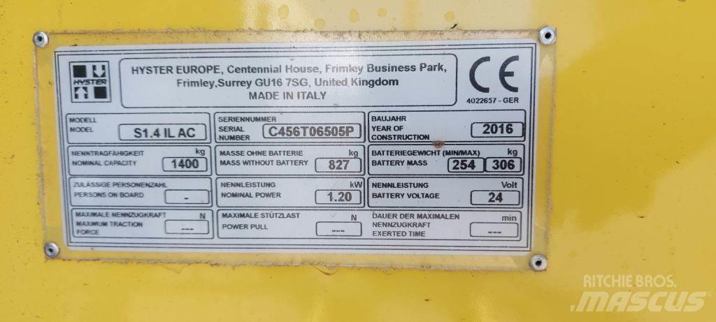 Hyster S 1.4 IL Deichselstapler