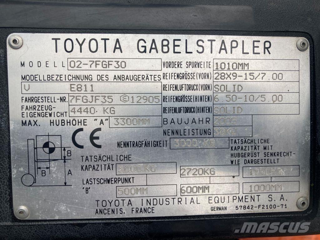 Toyota 02-7FGF30 Gasstapler