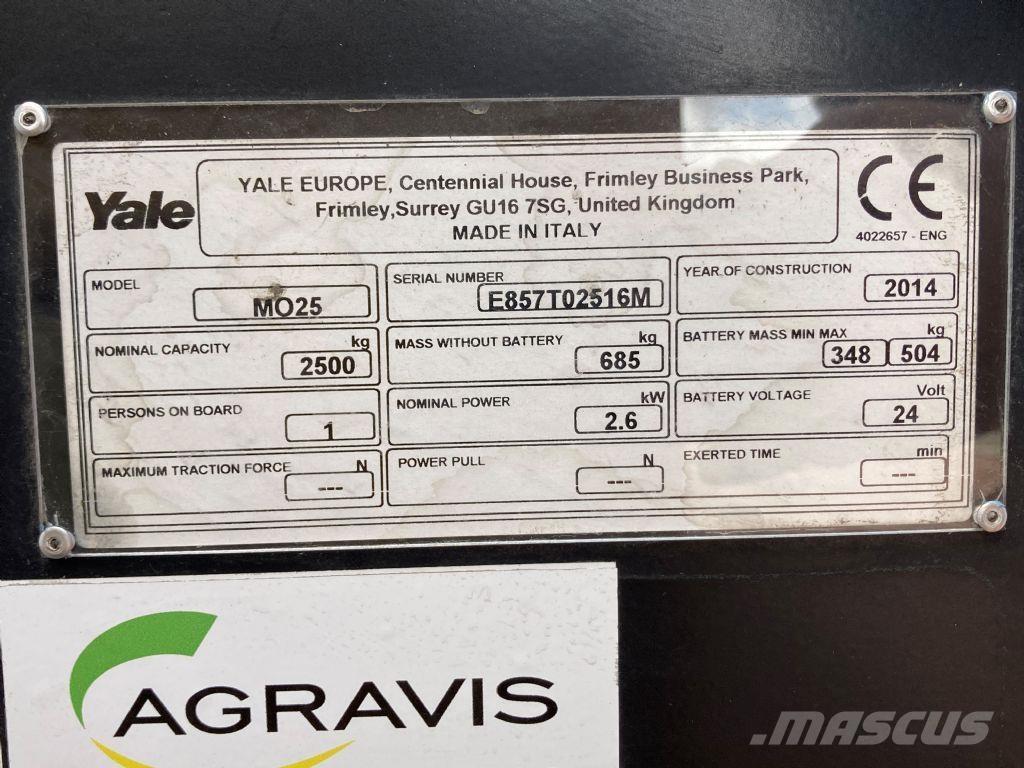 Yale MO 25 Niederhub-Kommissionierer