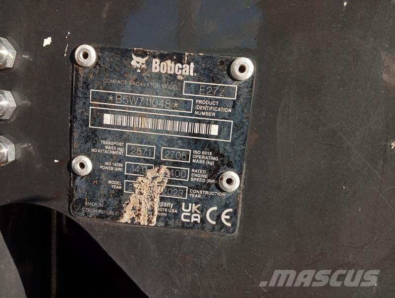 Bobcat E27Z Minibagger < 7t