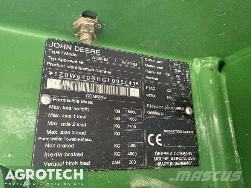 John Deere W540 HM Traktoren