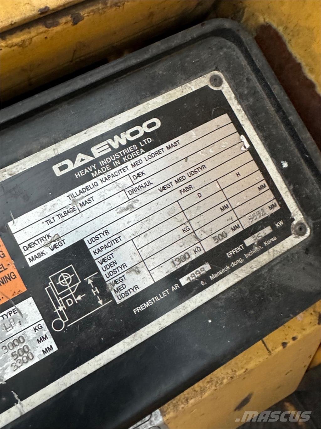 Daewoo G30E Gasstapler