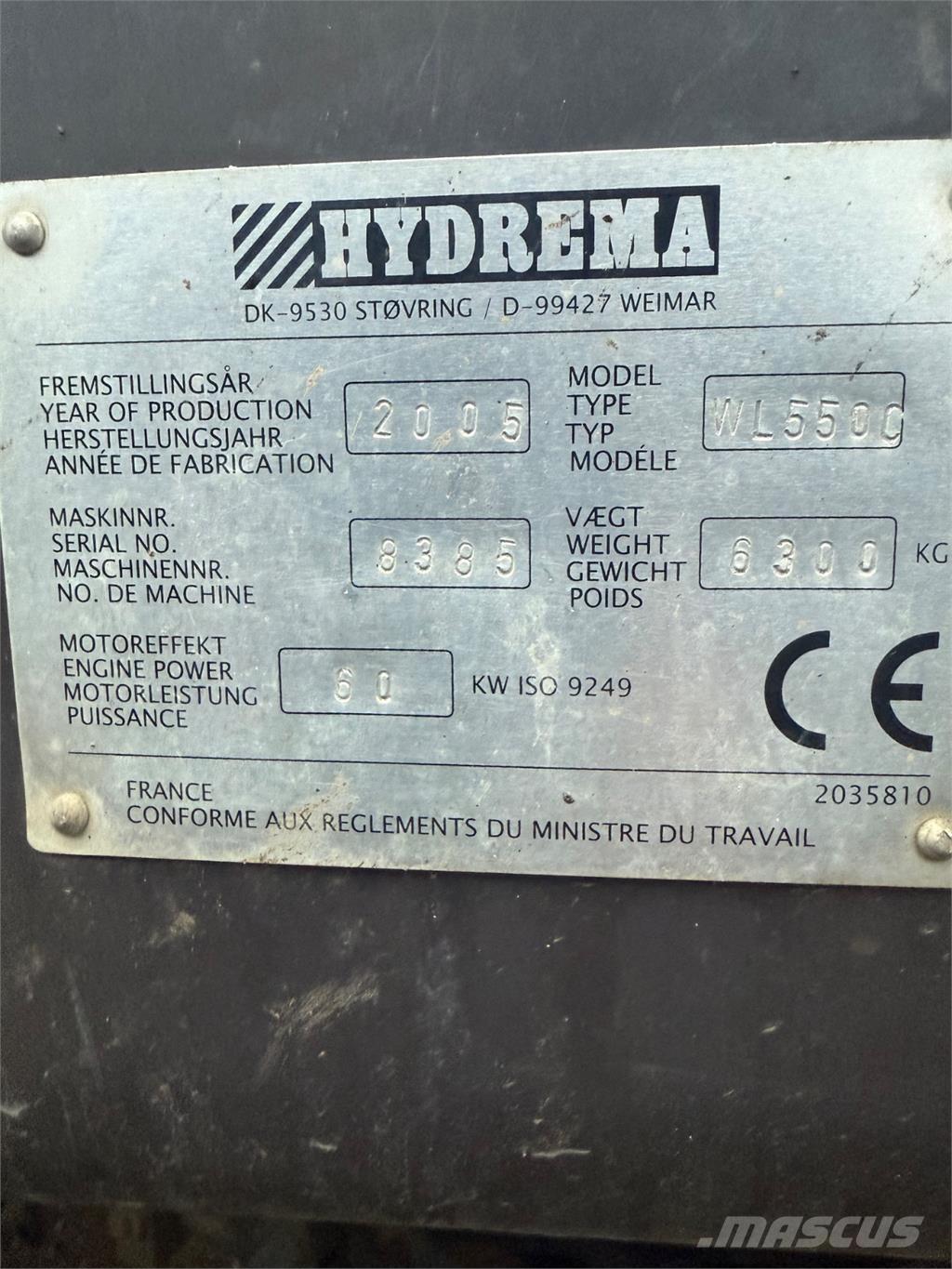 Hydrema WL550C Radlader