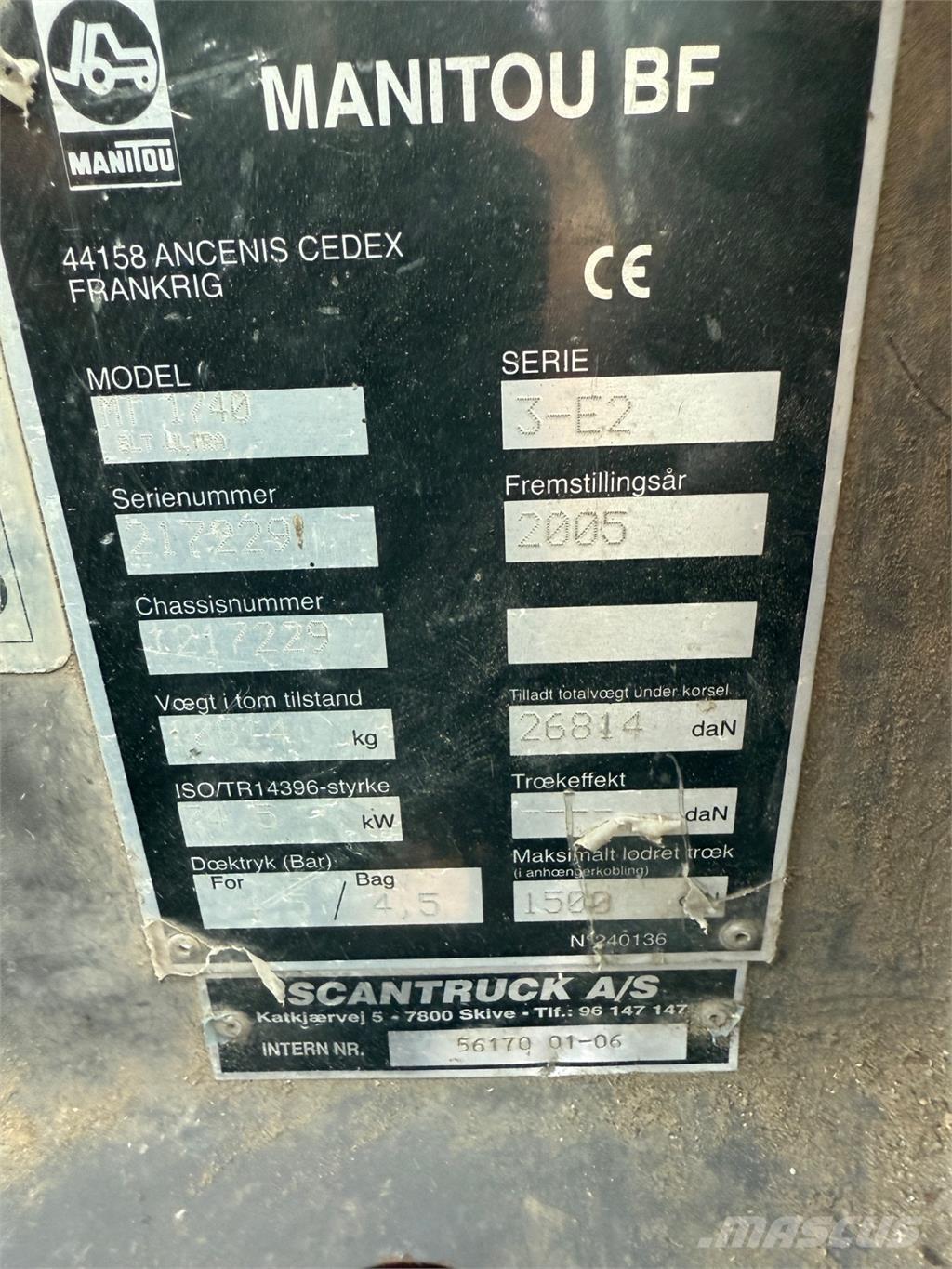 Manitou MT1740 Teleskoplader