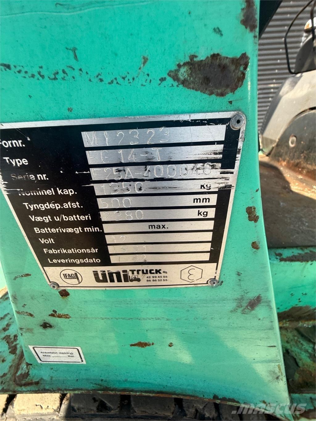 Mitsubishi FG14 Gasstapler