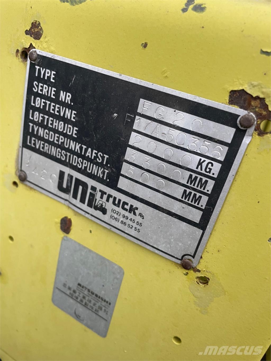 Mitsubishi FG20 Gasstapler