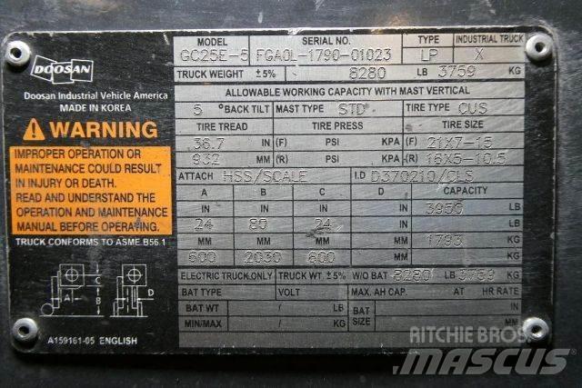 Doosan GC25E-5 Andere Gabelstapler