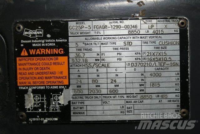 Doosan GC25P-5 Andere Gabelstapler