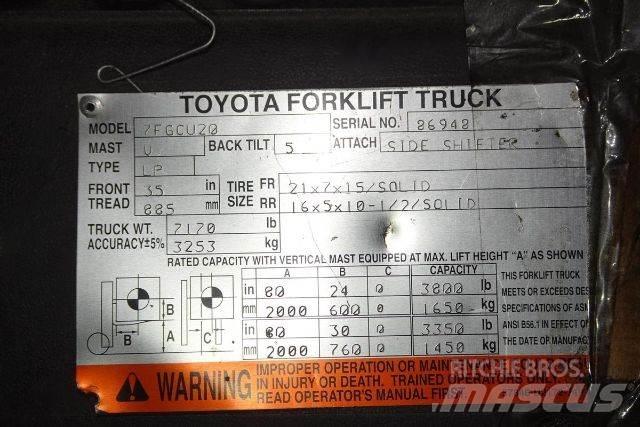 Toyota 7FGCU20 Andere Gabelstapler