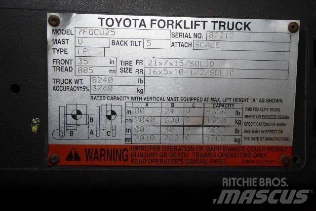 Toyota 7FGCU25 Andere Gabelstapler